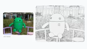 Turn this photo into a pencil drawing