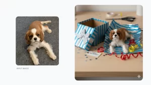 Create a realistic-looking small 3D model of this dog